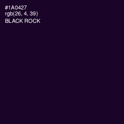 #1A0427 - Black Rock Color Image